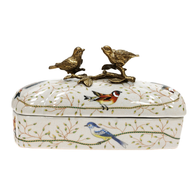 Шкатулка Bronze and Color Birds Box Мульти Бронза Шкатулка Bronze and Color Birds Box Мульти Бронза в Орле | Loft Concept