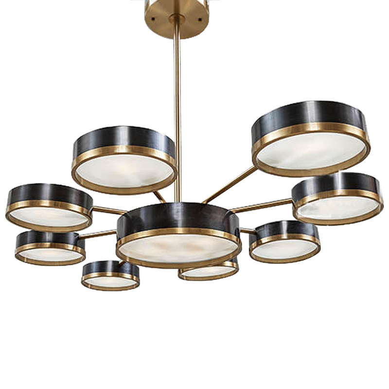 Люстра Ethelind Chandeliers Черный Латунь Белый Люстра Ethelind Chandeliers Черный Латунь Белый в Орле | Loft Concept