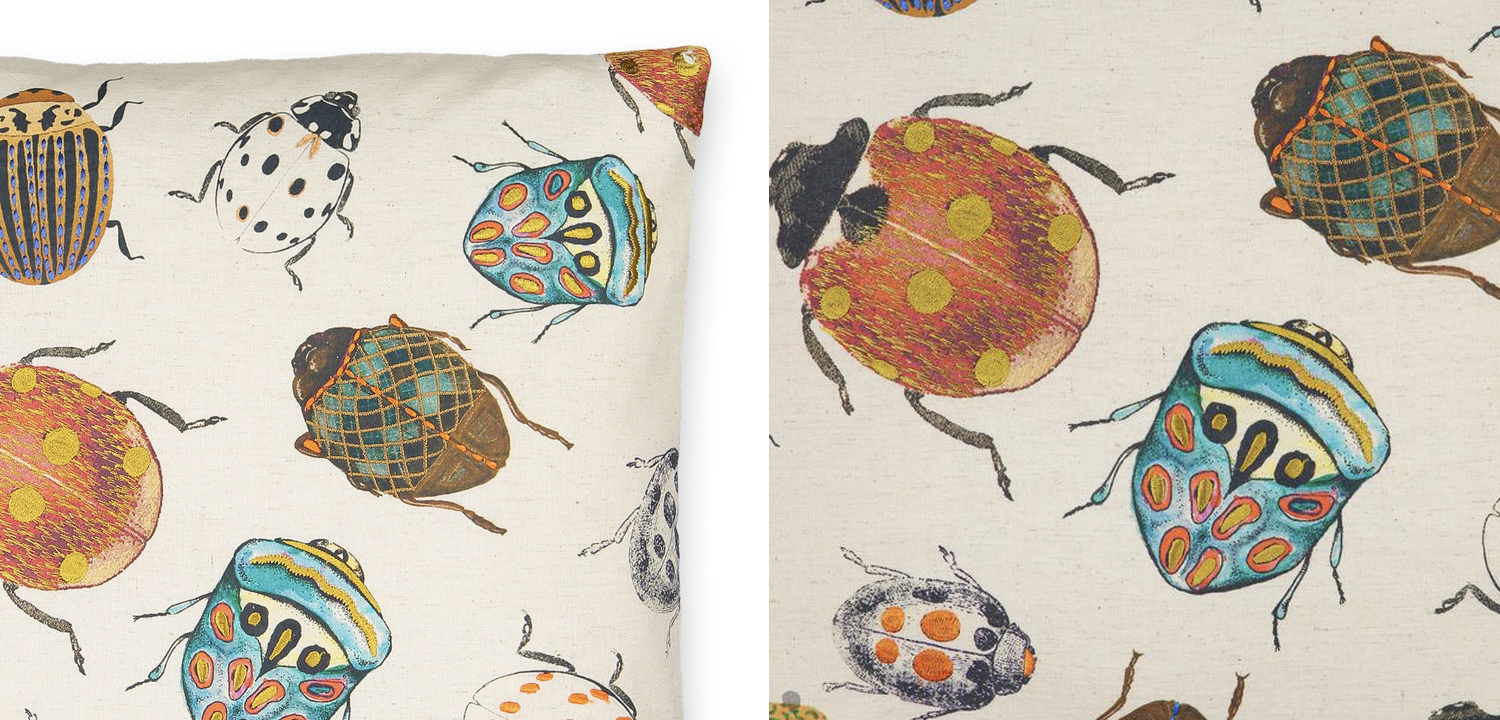 Подушка Beetles - фото