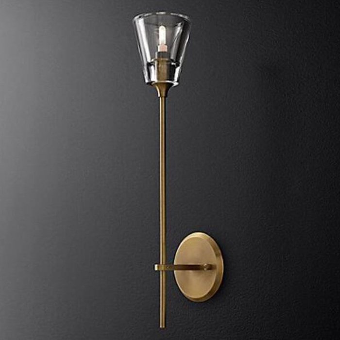 Бра TORCHE DE VERRE wall lamp Латунь Прозрачный (Transparent) Бра TORCHE DE VERRE wall lamp Латунь Прозрачный (Transparent) в Орле | Loft Concept