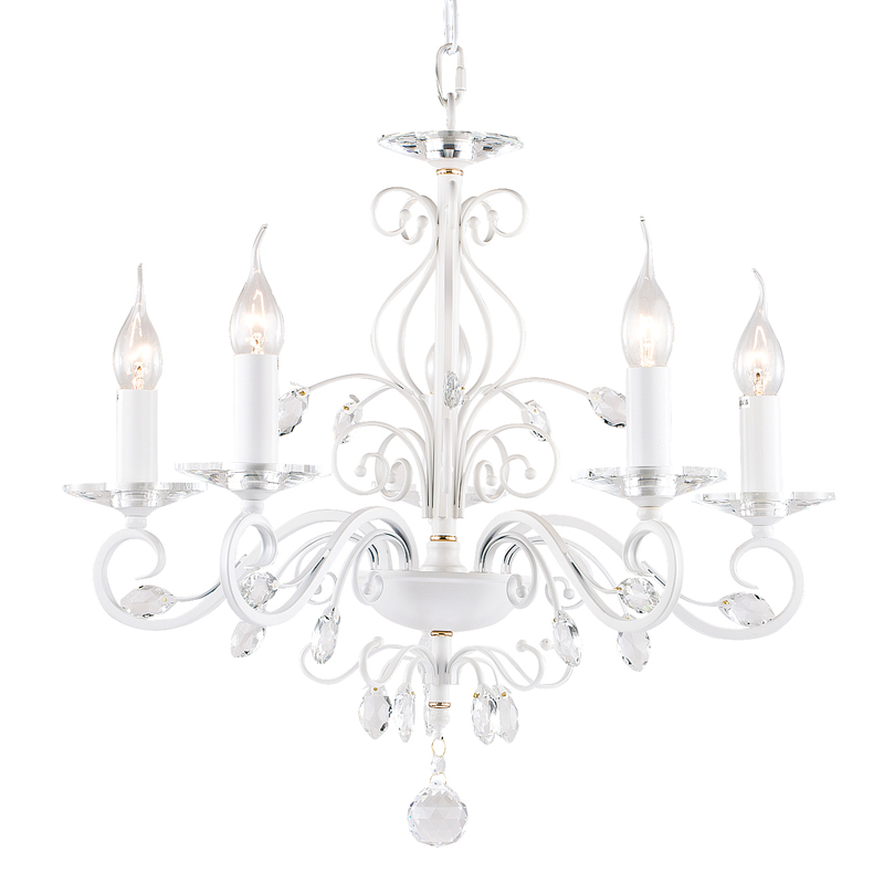 Люстра Magali Chandelier 57 Белый Прозрачный Люстра Magali Chandelier 57 Белый Прозрачный в Орле | Loft Concept