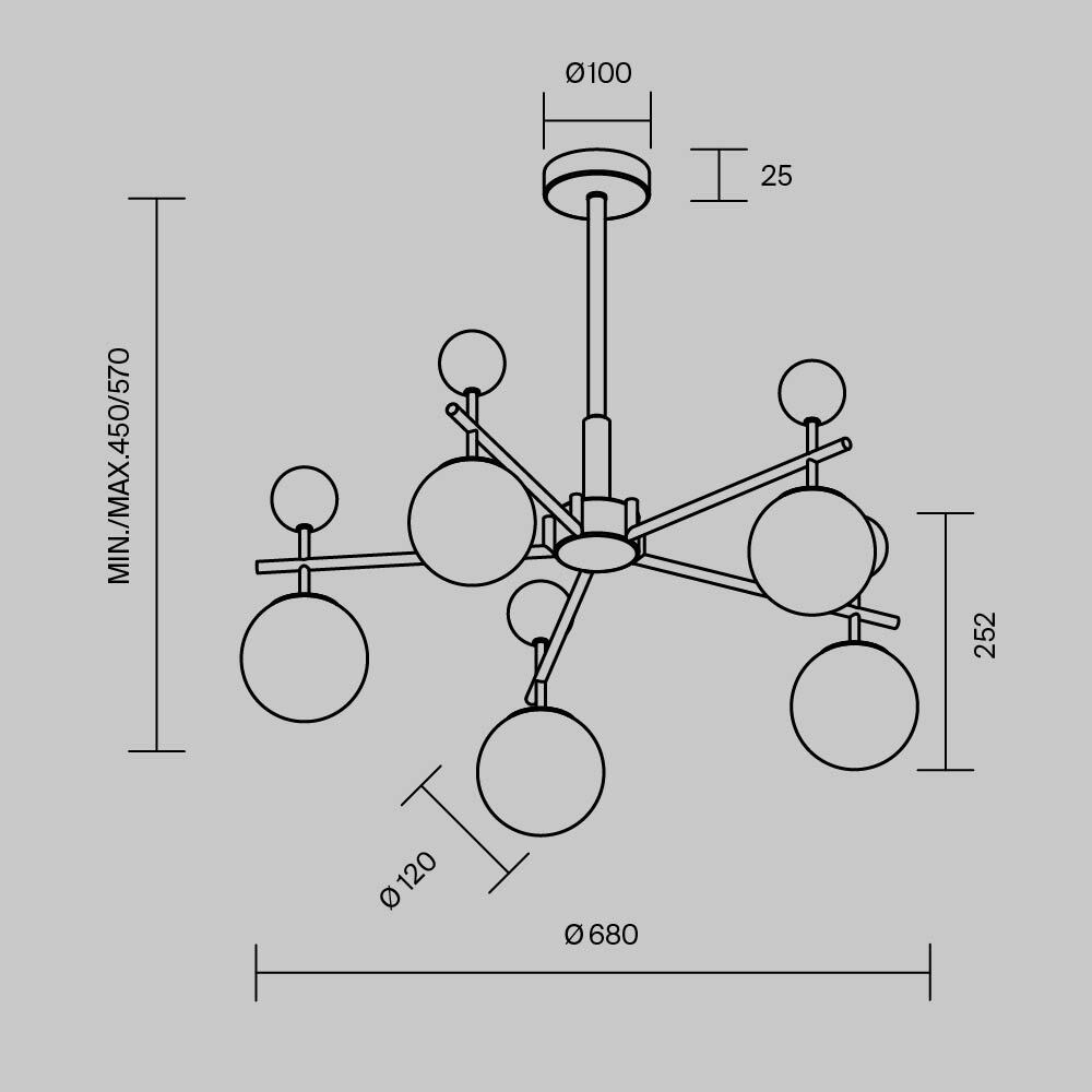 Люстра подвесная Museo G9 в Орле