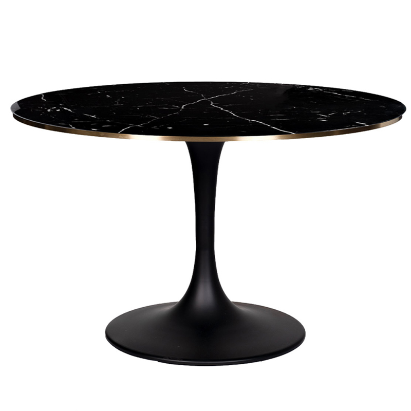Стол Tulip black Marble 120 Золотой Черный Стол Tulip black Marble 120 Золотой Черный в Орле | Loft Concept