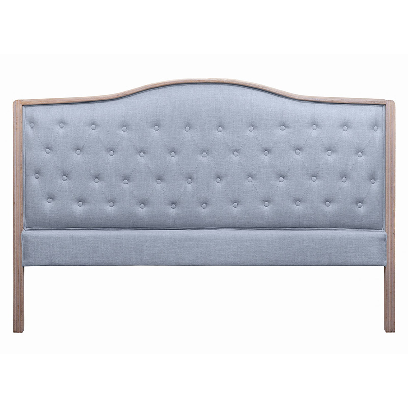 Изголовье кровати серое с мягкой обивкой из рогожки Agatha Headboard Серый Коричневый Изголовье кровати серое с мягкой обивкой из рогожки Agatha Headboard Серый Коричневый в Орле | Loft Concept
