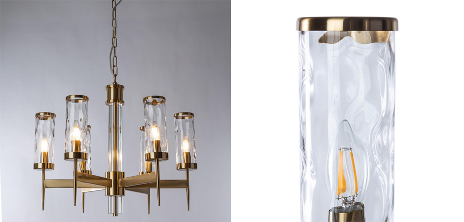 Люстра Brass Wheel Small в Американском стиле Люстра Brass Wheel Small в Американском стиле - Loft-Concept в Орле