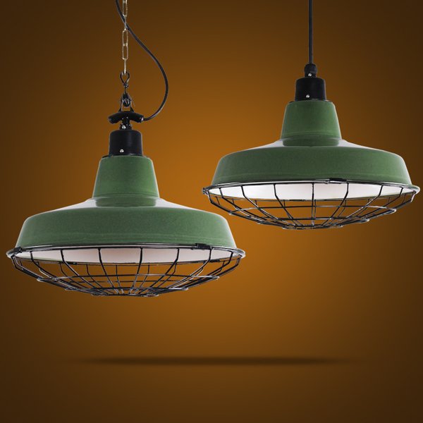 Подвесной светильник Loft Ber Cage Green Pendant Зеленый Подвесной светильник Loft Ber Cage Green Pendant Зеленый в Орле | Loft Concept