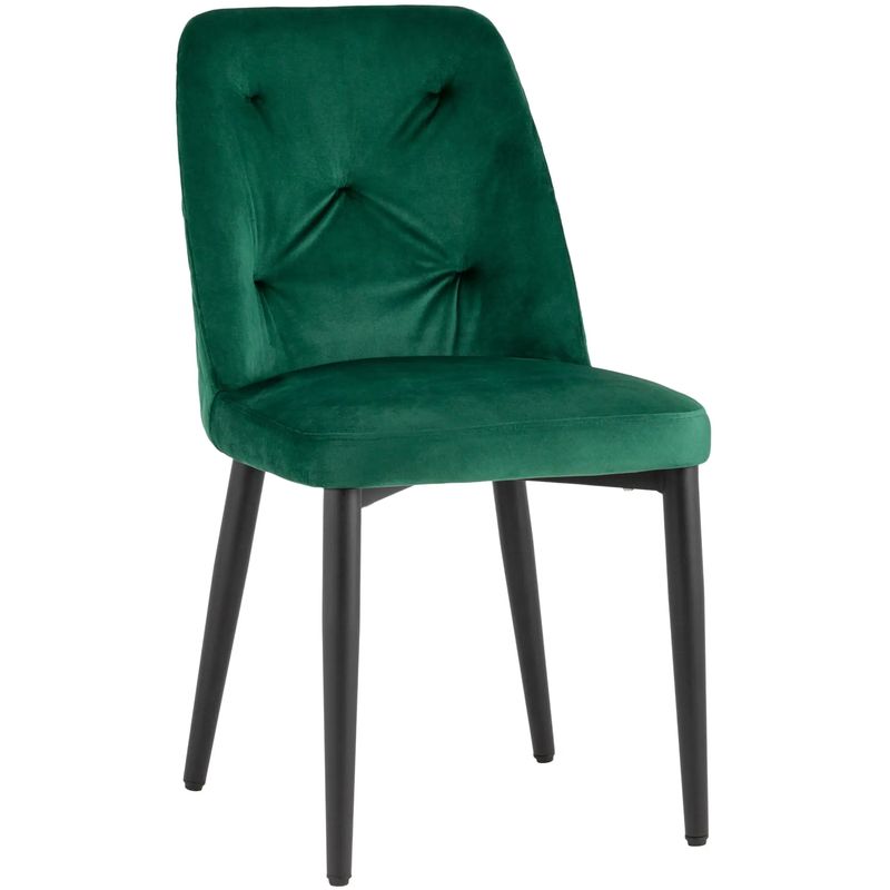 Стул Emma Chair Зеленый Велюр Зеленый Черный Стул Emma Chair Зеленый Велюр Зеленый Черный в Орле | Loft Concept