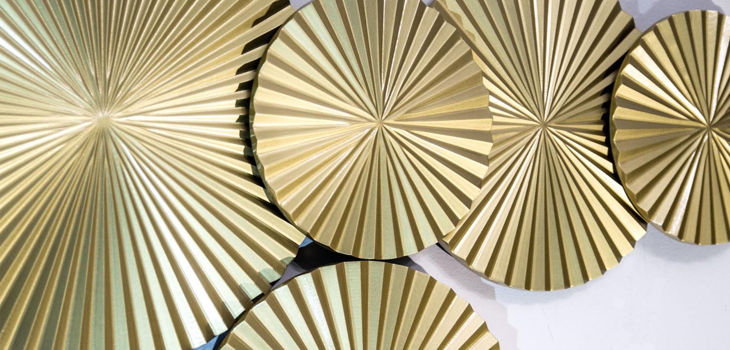 Арт-объект Apollo Gold Wall Plaque Disc 5 - фото №1