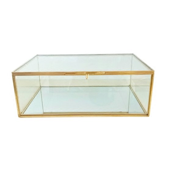 Шкатулка Clear Золотой Прозрачное Стекло Шкатулка Clear Золотой Прозрачное Стекло в Орле | Loft Concept