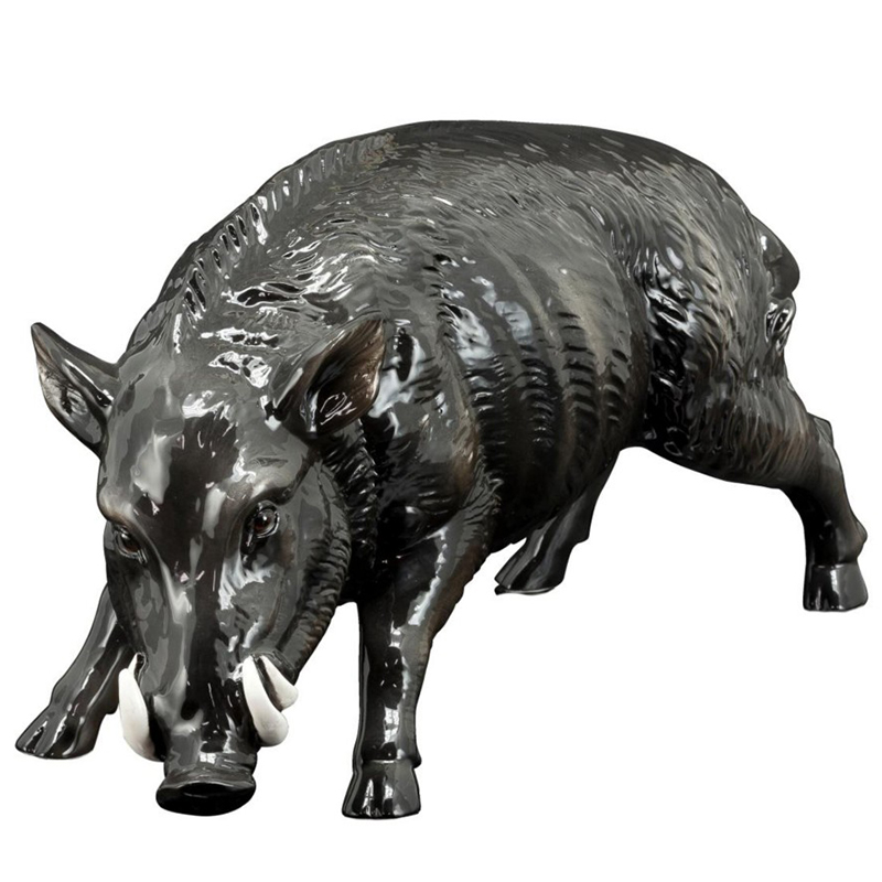 Статуэтка Abhika Boar Dark Grey Темно-серый Статуэтка Abhika Boar Dark Grey Темно-серый в Орле | Loft Concept