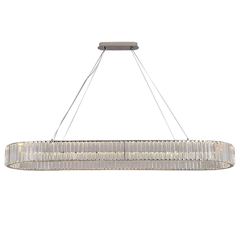 Люстра Crystal Shine Linda Oval Chrome Chandelier Хром Прозрачный (Transparent) Люстра Crystal Shine Linda Oval Chrome Chandelier Хром Прозрачный (Transparent) в Орле | Loft Concept