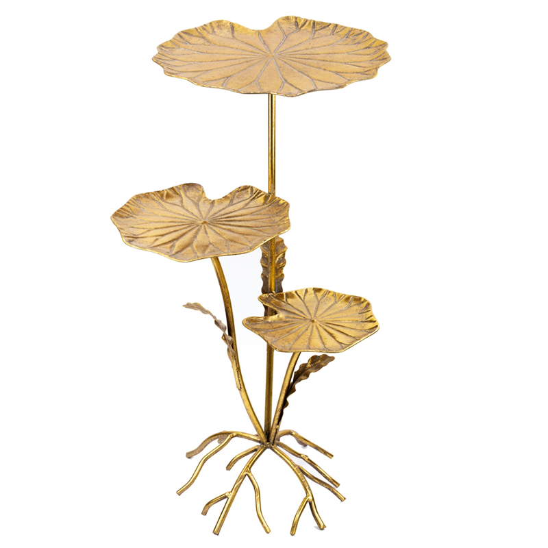 Приставной стол Lily Leaves Side Table Золотой в Орле | Loft Concept 