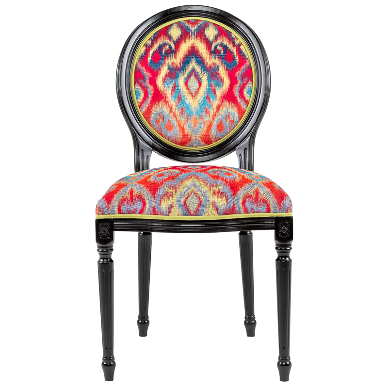 Стул Ikat Pattern Черный Черный Красный Мульти Стул Ikat Pattern Черный Черный Красный Мульти в Орле | Loft Concept