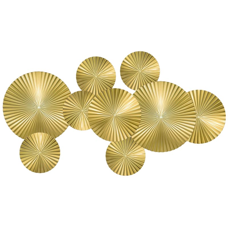 Арт-объект Apollo Gold Wall Plaque Disc 9 Золотой Арт-объект Apollo Gold Wall Plaque Disc 9 Золотой в Орле | Loft Concept