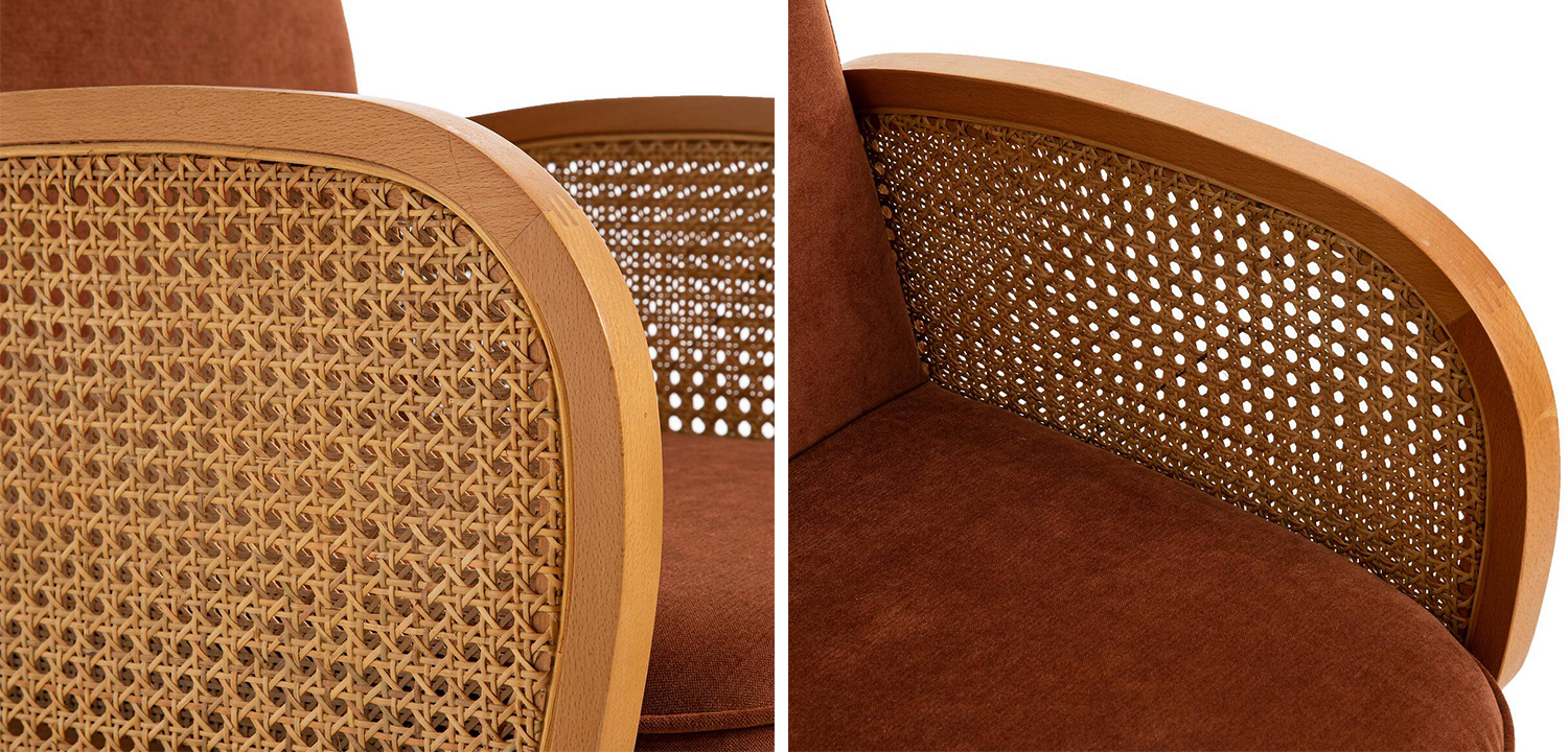 Стул Morten Wicker Terracotta Chair - фото №1