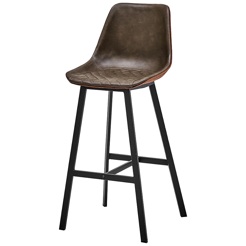 Барный стул Frangan Stool Черный Коричневый Терракотовый Барный стул Frangan Stool Черный Коричневый Терракотовый в Орле | Loft Concept