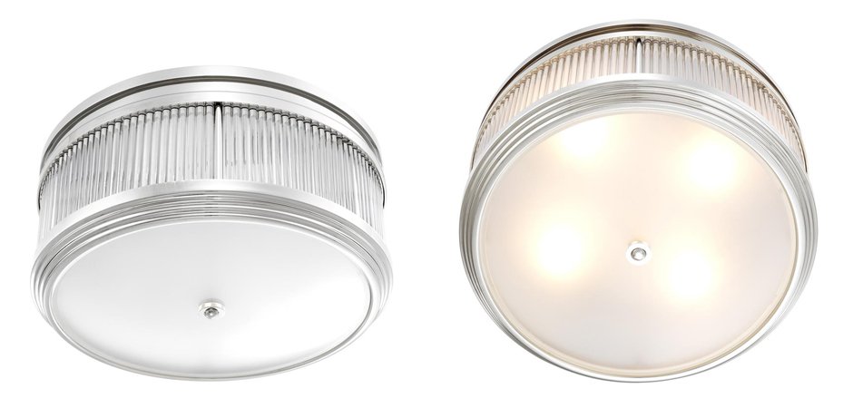 Потолочный светильник Ceiling Lamp Rousseau Nickel Потолочный светильник Ceiling Lamp Rousseau Nickel - Loft-Concept в Орле