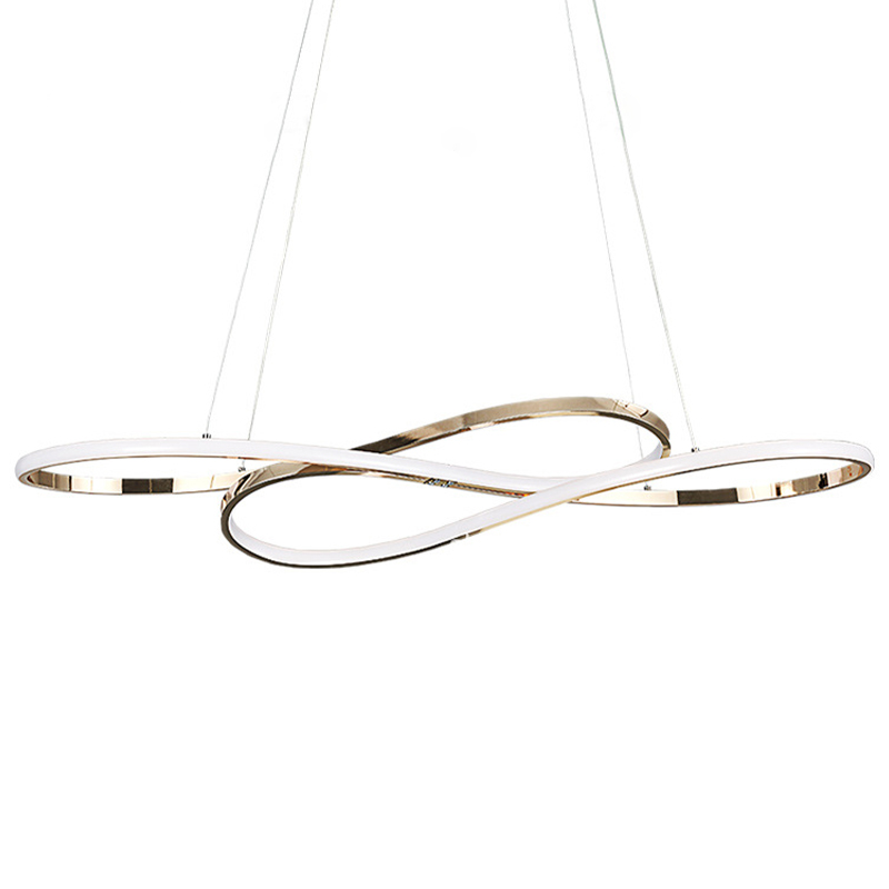 Светодиодная люстра в виде спирали Spiral Lighting Gold Глянцевое золото в Орле | Loft Concept 