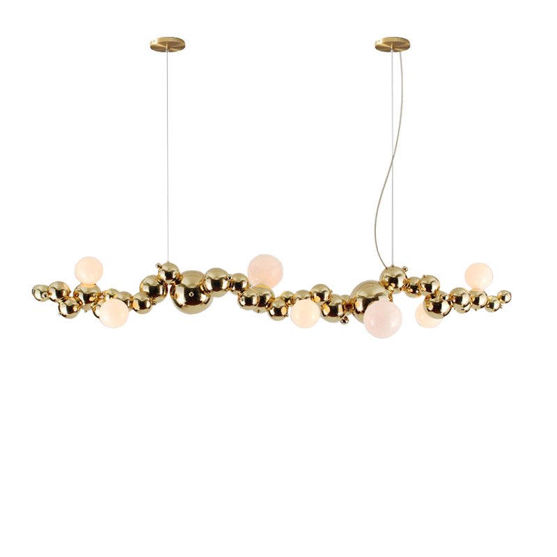 Люстра BUBBLY 8 BY ROSIE LI TRIODE DESIGN Глянцевое золото в Орле | Loft Concept 