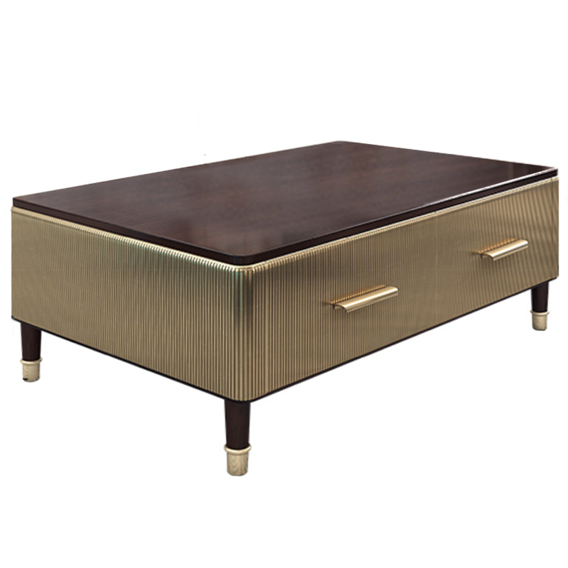 Birmingham Textured Coffee Table Gold Коричневый матовое золото Birmingham Textured Coffee Table Gold Коричневый матовое золото в Орле | Loft Concept
