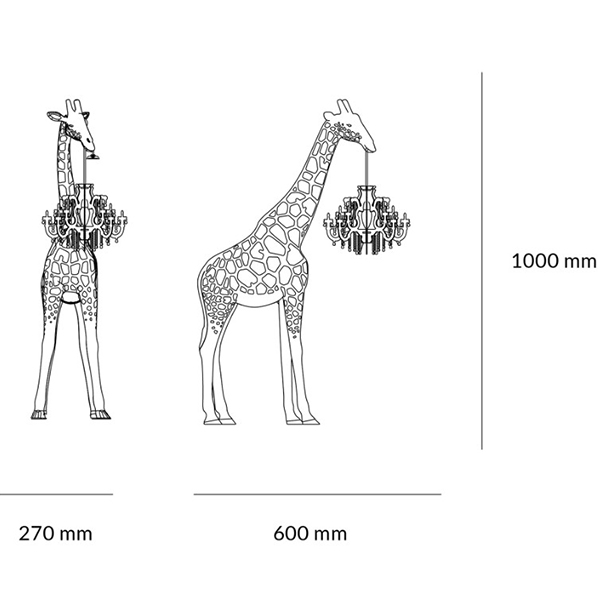 Настольная лампа черный жираф Black Giraffe Table Lamp Настольная лампа черный жираф Black Giraffe Table Lamp в Орле