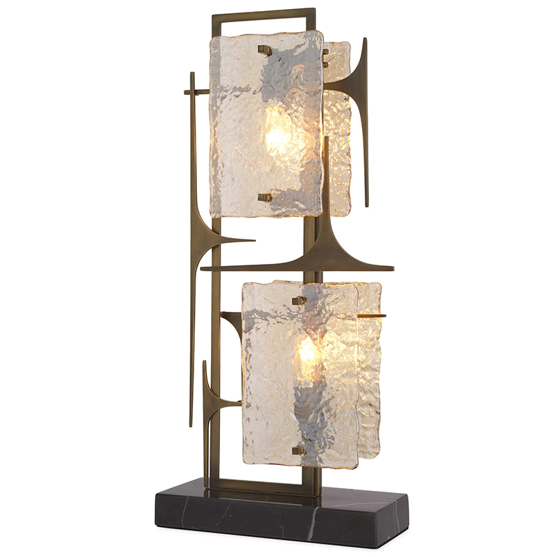 Настольная лампа Eichholtz Table lamp Zeno Латунь Прозрачное Стекло Настольная лампа Eichholtz Table lamp Zeno Латунь Прозрачное Стекло в Орле | Loft Concept