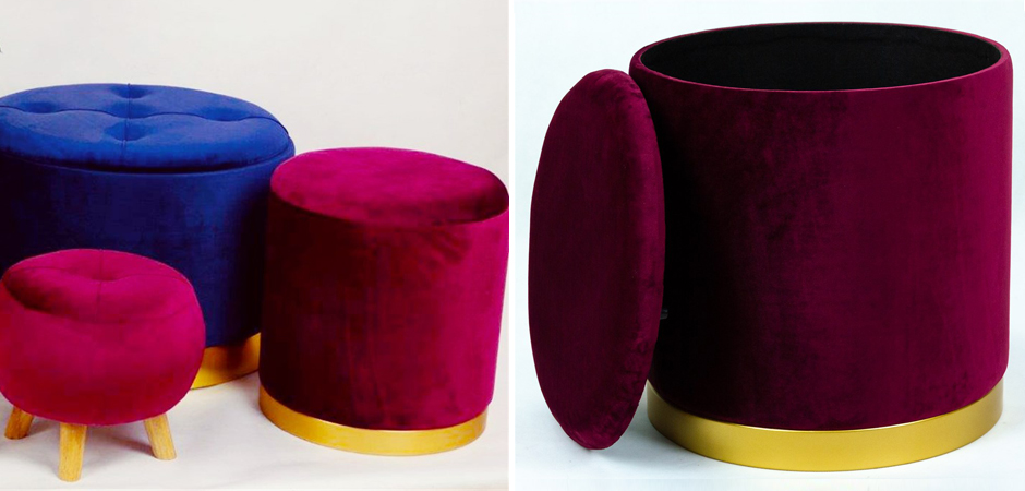 Пуф Fine Burgundy - фото №1