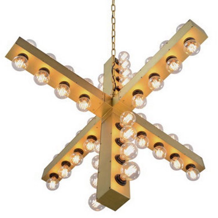Подвесной светильник Nero Chandelier Gold Золотой Подвесной светильник Nero Chandelier Gold Золотой в Орле | Loft Concept