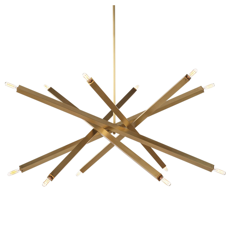 Люстра Blathmac Brass Chandelier Латунь Люстра Blathmac Brass Chandelier Латунь в Орле | Loft Concept