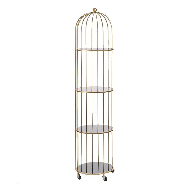 Стеллаж Cage Rack Gold Золотой Стеллаж Cage Rack Gold Золотой в Орле | Loft Concept