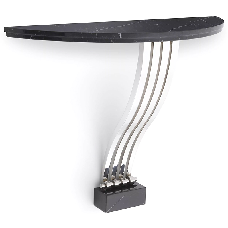 Консоль Eichholtz Console Table Renaissance Черный Мрамор Nero Хром Консоль Eichholtz Console Table Renaissance Черный Мрамор Nero Хром в Орле | Loft Concept