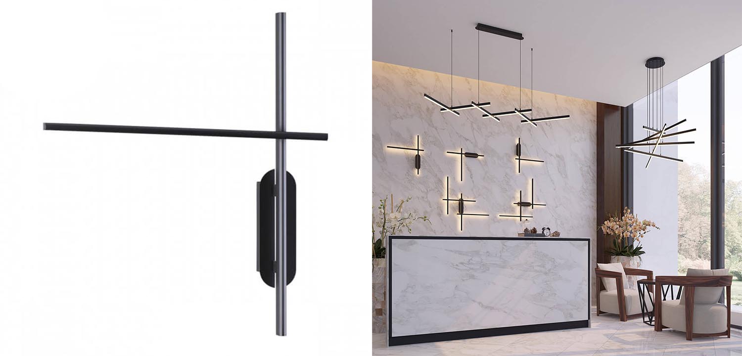 Бра Rolf Two Black Lines - фото