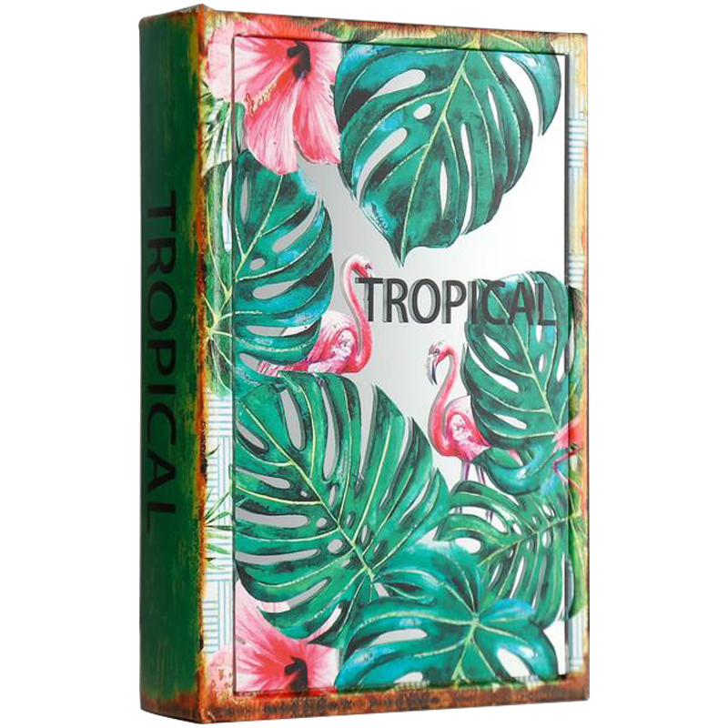 Шкатулка-книга Tropical Flamingos Mirror Book Box Мульти Шкатулка-книга Tropical Flamingos Mirror Book Box Мульти в Орле | Loft Concept