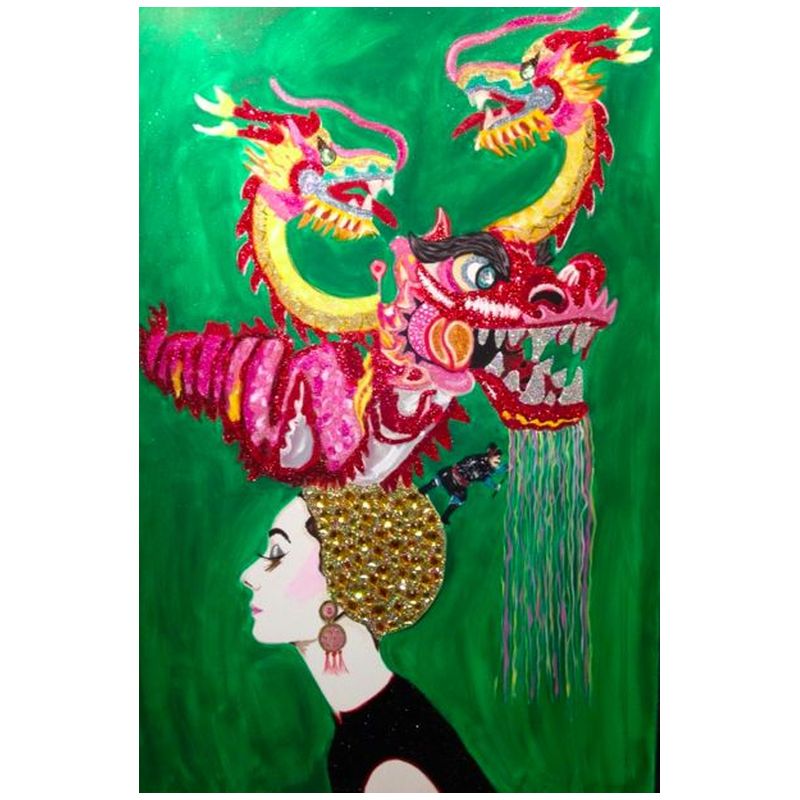 Картина Audrey in a Dragon headdress Мульти в Орле | Loft Concept 