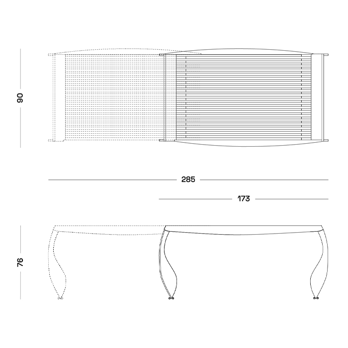 Дизайнерский раздвижной обеденный стол Poltronova Split Dining Table Дизайнерский раздвижной обеденный стол Poltronova Split Dining Table в Орле