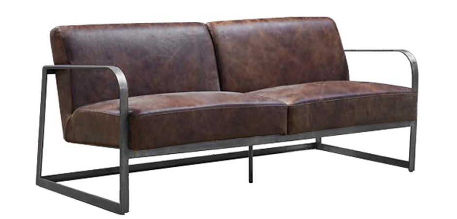 Диван INDIO METAL leather SOFA Диван INDIO METAL leather SOFA - Loft-Concept в Орле
