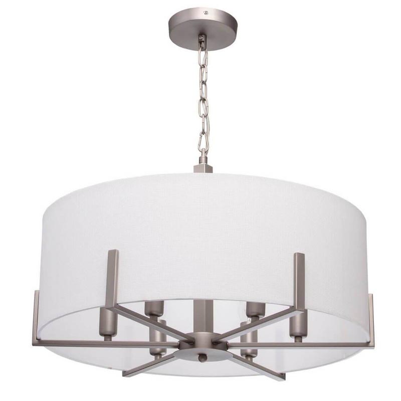 Люстра Loring Chandelier Бежевый Никель Люстра Loring Chandelier Бежевый Никель в Орле | Loft Concept