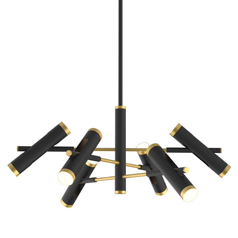 Люстра Rainer Chandelier black Черный Золотой Люстра Rainer Chandelier black Черный Золотой в Орле | Loft Concept