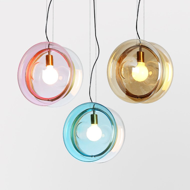 Подвесной светильник PENDANT LIGHT Bomma ORBITAL Прозрачный (Transparent) Янтарь (Amber) Розовый (Rose) Бирюзовый Синий Подвесной светильник PENDANT LIGHT Bomma ORBITAL Прозрачный (Transparent) Янтарь (Amber) Розовый (Rose) Бирюзовый Синий в Орле | Loft Concept