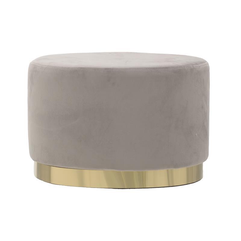 Пуф Golden Belt Beige Pastel Бежево-серый Золотой Пуф Golden Belt Beige Pastel Бежево-серый Золотой в Орле | Loft Concept