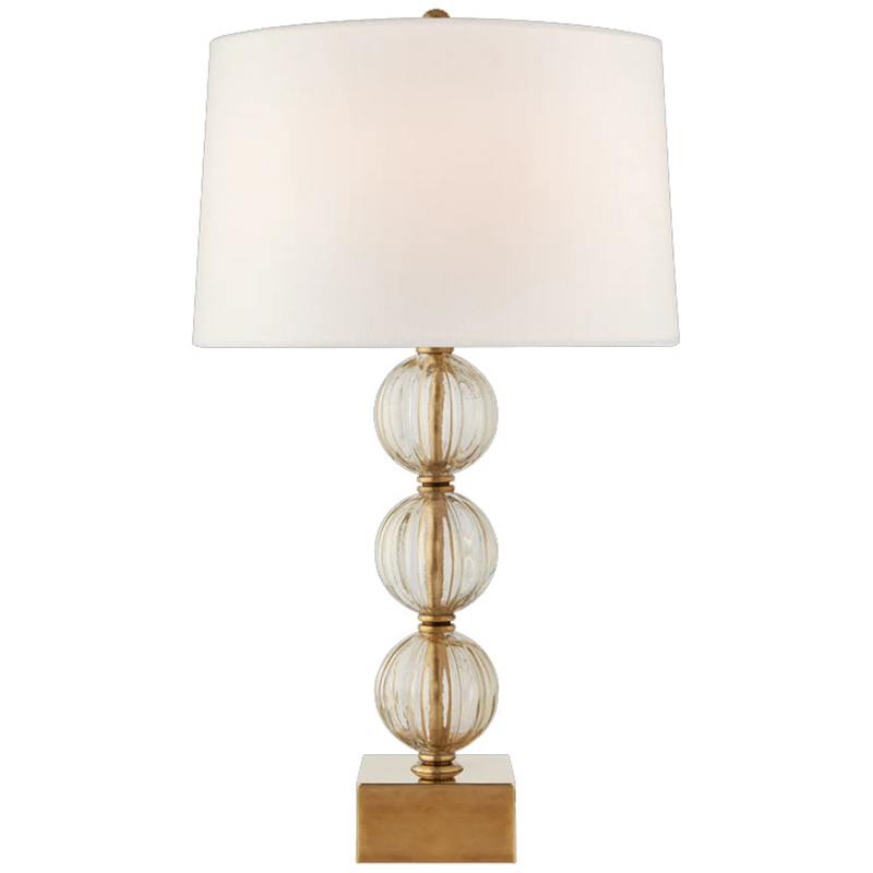Настольная Лампа SAZERAC LARGE TABLE LAMP Transparent Бежевый Прозрачное Стекло Латунь Настольная Лампа SAZERAC LARGE TABLE LAMP Transparent Бежевый Прозрачное Стекло Латунь в Орле | Loft Concept