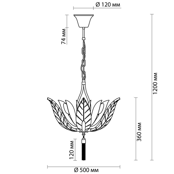 Люстра Glass Petals Chandelier 50 Люстра Glass Petals Chandelier 50 в Орле