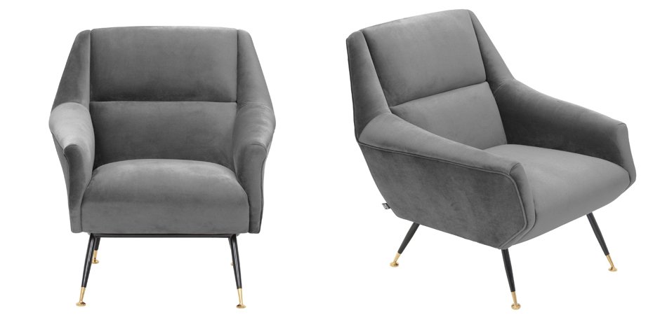 Кресло Eichholtz Chair Exile Grey Кресло Eichholtz Chair Exile Grey - Loft-Concept в Орле