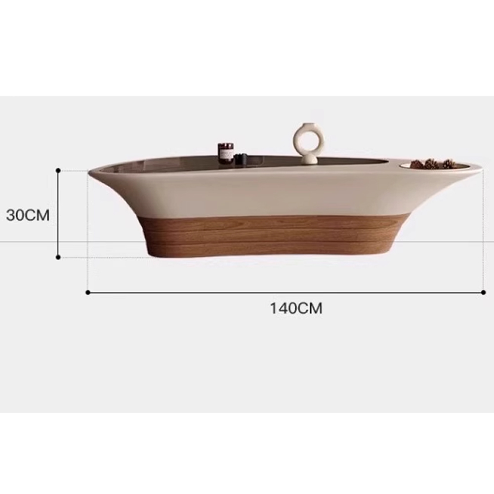 Журнальный столик фигурный со стеклянной столешницей Table Drop в Орле
