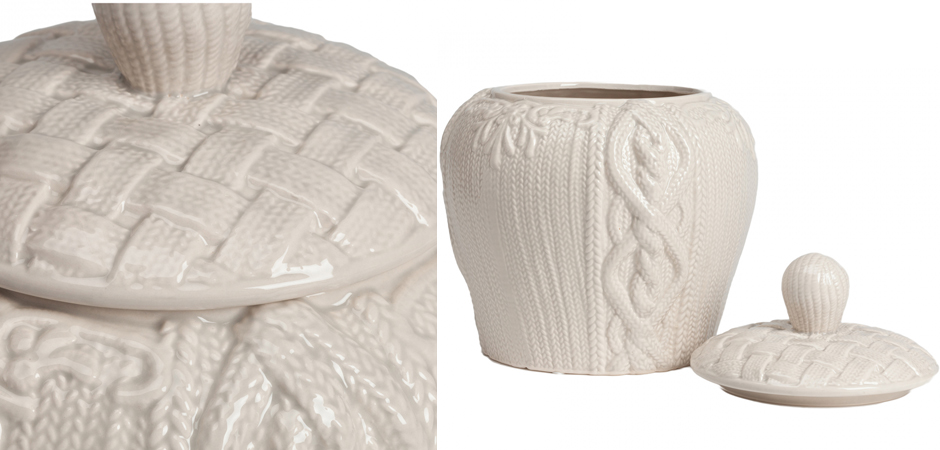 Ваза Knitted Pattern с крышкой Ваза Knitted Pattern с крышкой - Loft-Concept в Орле