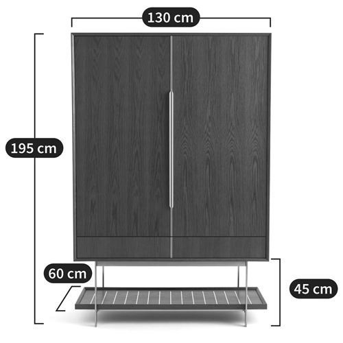 Платяной шкаф из серого дуба Sawada Gray Oak Wardrobe Платяной шкаф из серого дуба Sawada Gray Oak Wardrobe в Орле