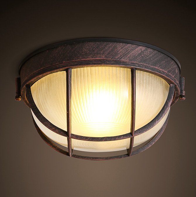 Спот Loft Round Plate Коричневый винтаж Спот Loft Round Plate Коричневый винтаж в Орле | Loft Concept