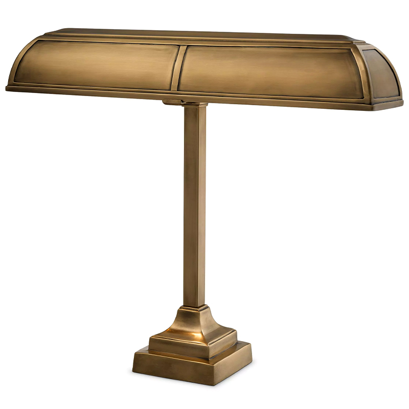 Настольная лампа Eichholtz Desk Lamp Banker Trust Винтажная латунь Настольная лампа Eichholtz Desk Lamp Banker Trust Винтажная латунь в Орле | Loft Concept