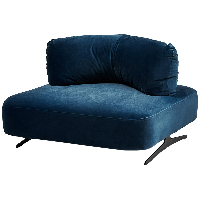 Кресло Dacosta Chair blue Сапфирово-синий Черный Кресло Dacosta Chair blue Сапфирово-синий Черный в Орле | Loft Concept