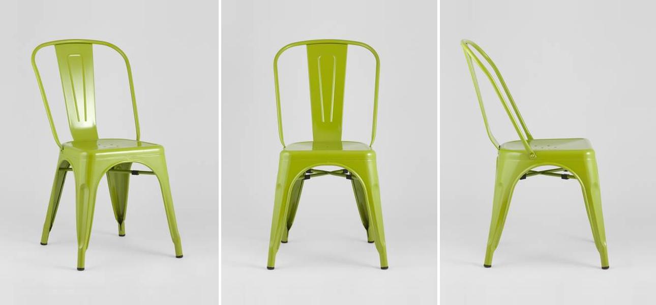 Стул TOLIX Металл Цвет Лайм Глянцевый - фото